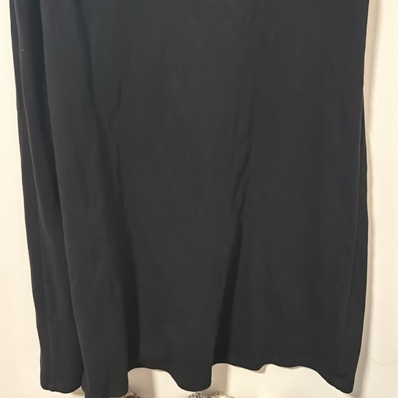 Eileen Fisher 100% Cotton Black T-Shirt Dress Size Medium - Picture 2 of 5
